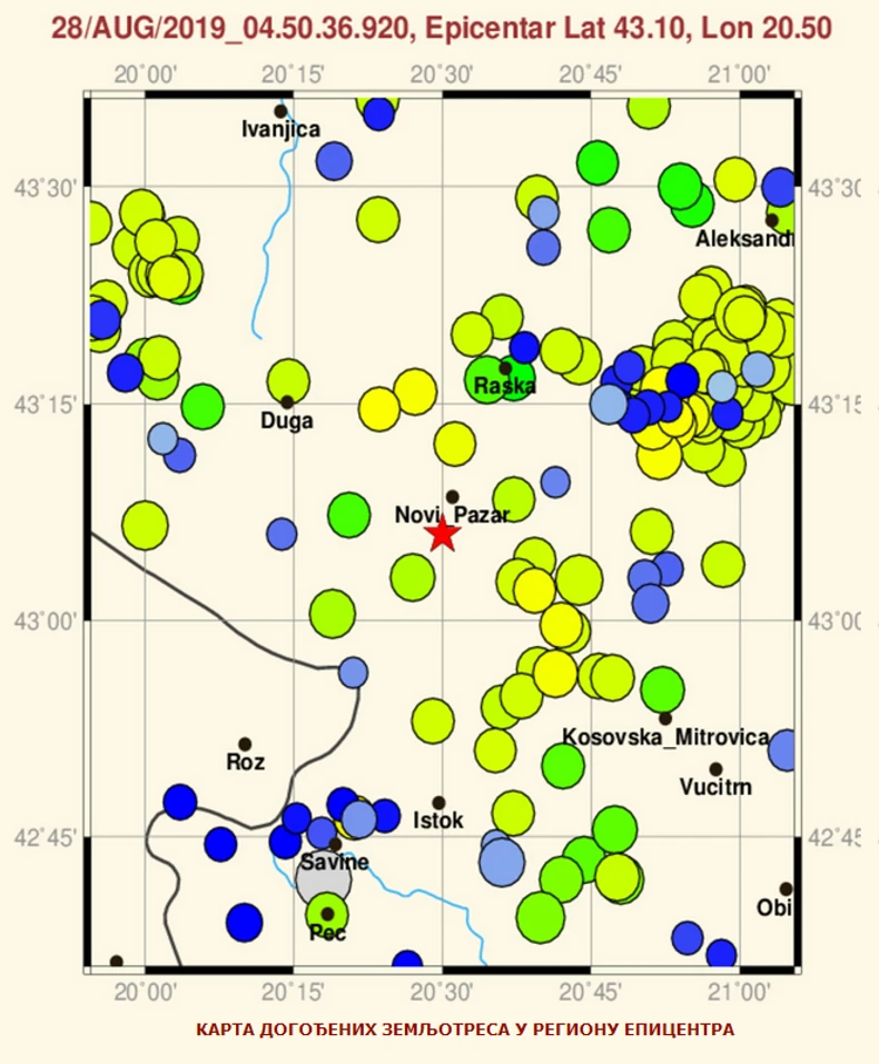 Zemljotres Novi Pazar