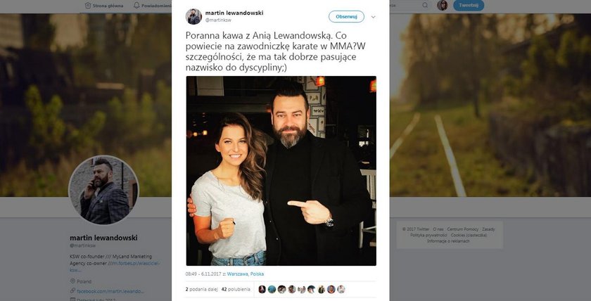 Anna Lewandowska ma propozycję z KSW!? Martin Lewandowski potwierdza