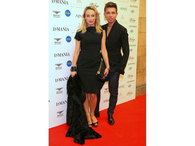 Goście na pokazie kolekcji La Mania 4 Elements: Dorota Williams i Łukasz Jemioł.