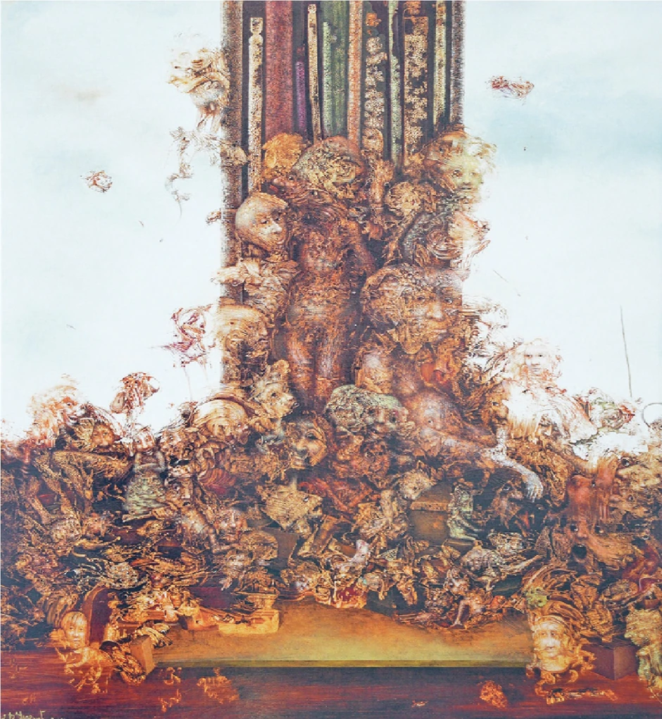 Dejan Ulardžić: Zagonetni grad 2015. ulje/platno 60x50cm