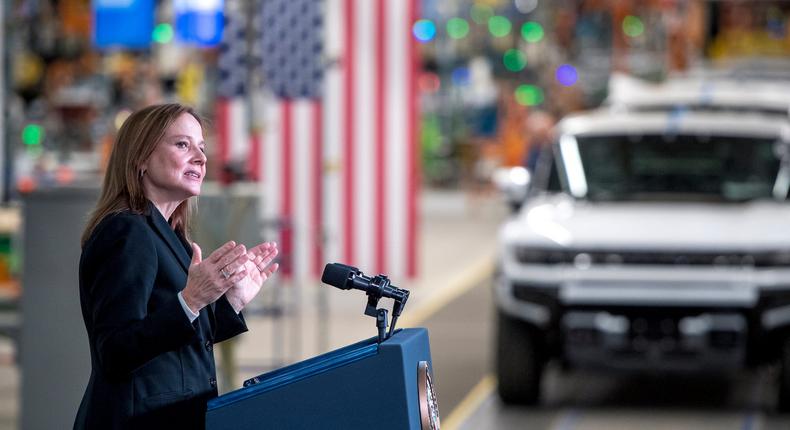 General Motors CEO Mary Barra.Nic Antaya / Stringer / Getty Images