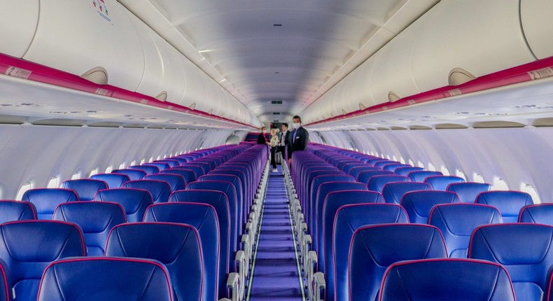 Wizz Air will offer no free inflight perks on its long-haul A321XLRs.Thomas Pallini/Business Insider