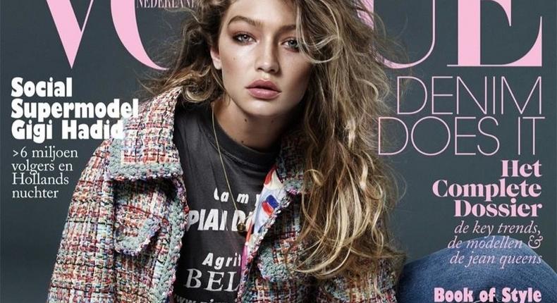 Gigi Hadid covers Vogue Netherlands November 2015 edition