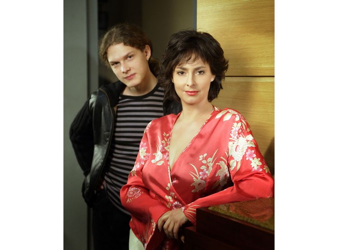 Izabela z synem Maksem