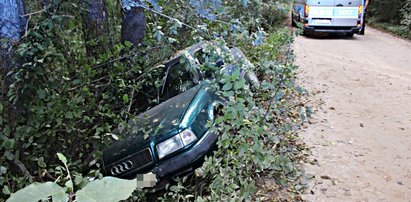 Audi w rowie, a w środku 33-latka. Kiedy ludzie podbiegli bliżej, osłupieli. Szok to mało powiedziane...