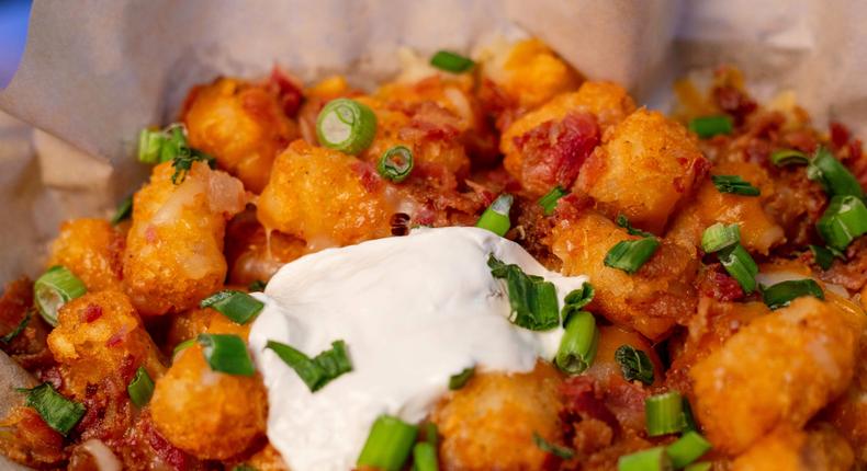 I like to make tater tots in the air fryer.shauntoray grisby/Shutterstock