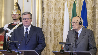 Prezydenci Polski i Włoch m.in. o kryzysie ukraińsko-rosyjskim i UE
