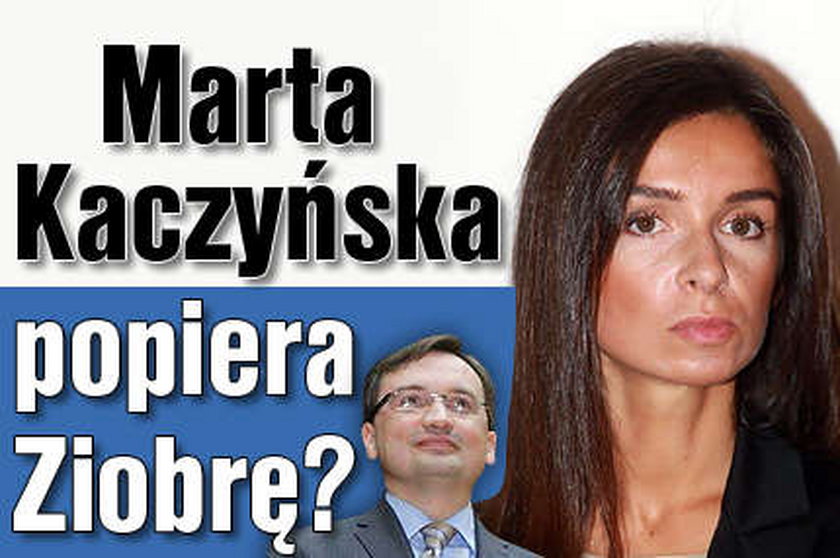 Marta Kaczyńska popiera Ziobrę?