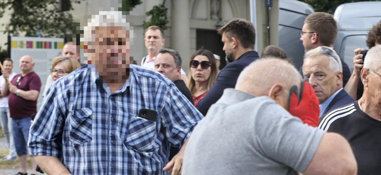 Awantura w czasie wizyty Jarosława Kaczyńskiego w Łowiczu