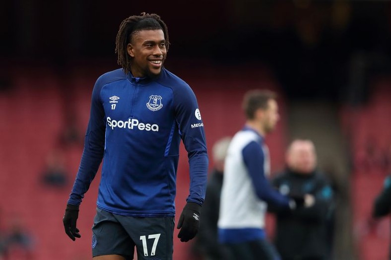 Alex Iwobi left Arsenal to join Everton without a pay rise  (James Williamson - AMA/Getty Images)