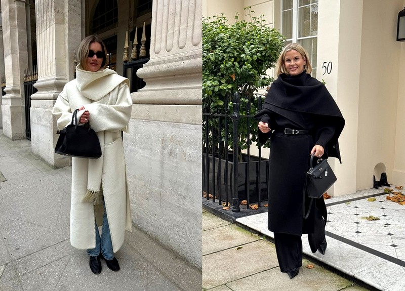 Kabát, ktorý nahradí šál.