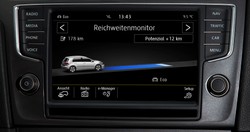 Volkswagen e-Golf jako radiowóz policji. Zdjęcia