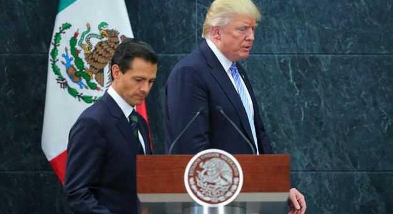 Trump and Pena Nieto met in Mexico before the US presidential election