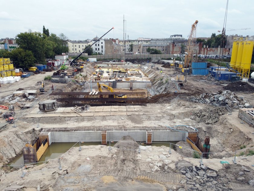 Protest podwykonawców na budowie tunelu średnicowego. "Nie płacą nam od marca"