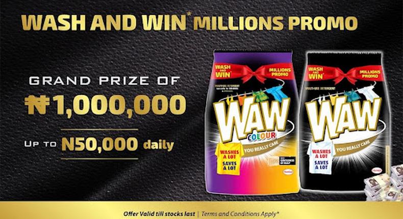 The WAW Wash and Win Millions Promo. 