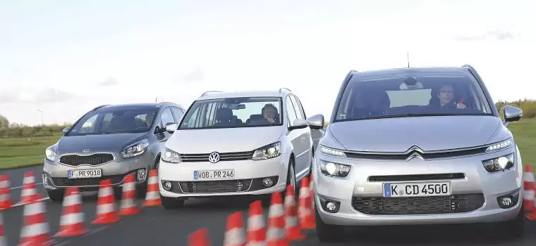 Nowy Citroen C4 Picasso w porównaniu z Kią Carens i VW Touranem