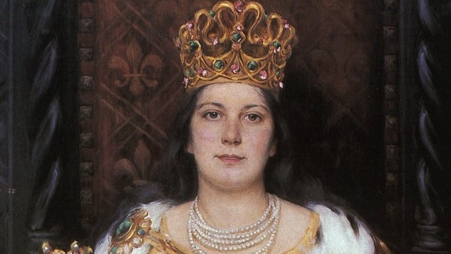 "Królowa Jadwiga Andegaweńska" (1373-1399) Aleksander Augustynowicz, ok. 1925