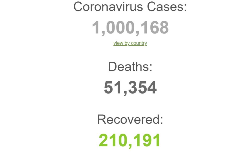 Milion ljudi zaraženo