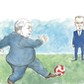 Jarosław Kaczyński, Donald Tusk, piłka