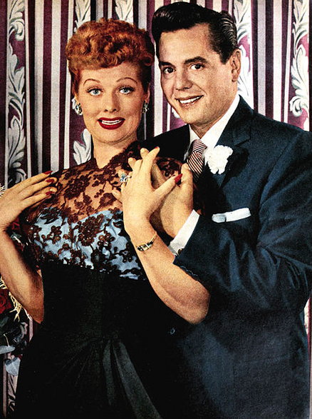 Lucille Ball i jej mąż Desi Arnaz - domena publiczna