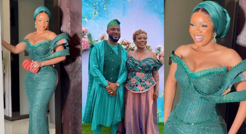 Serwaa Amihere's outfit at Bridget Otoo traditional wedding