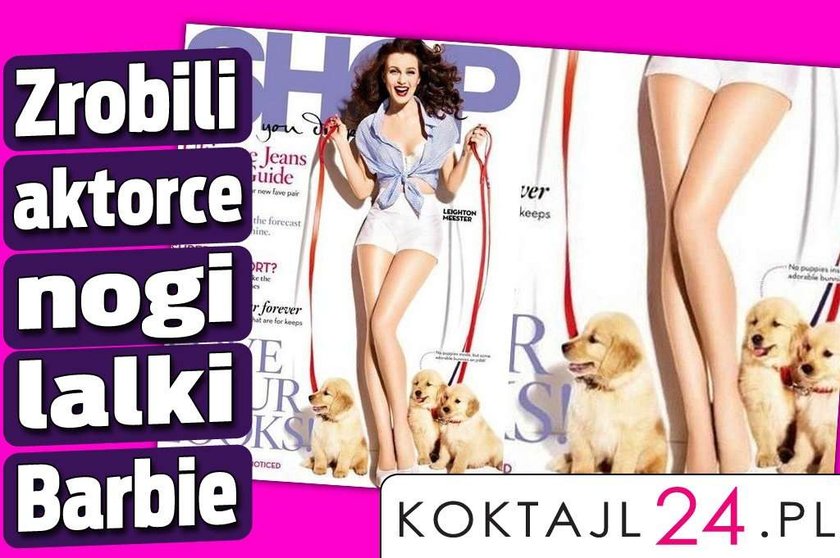 Zrobili aktorce nogi lalki Barbie