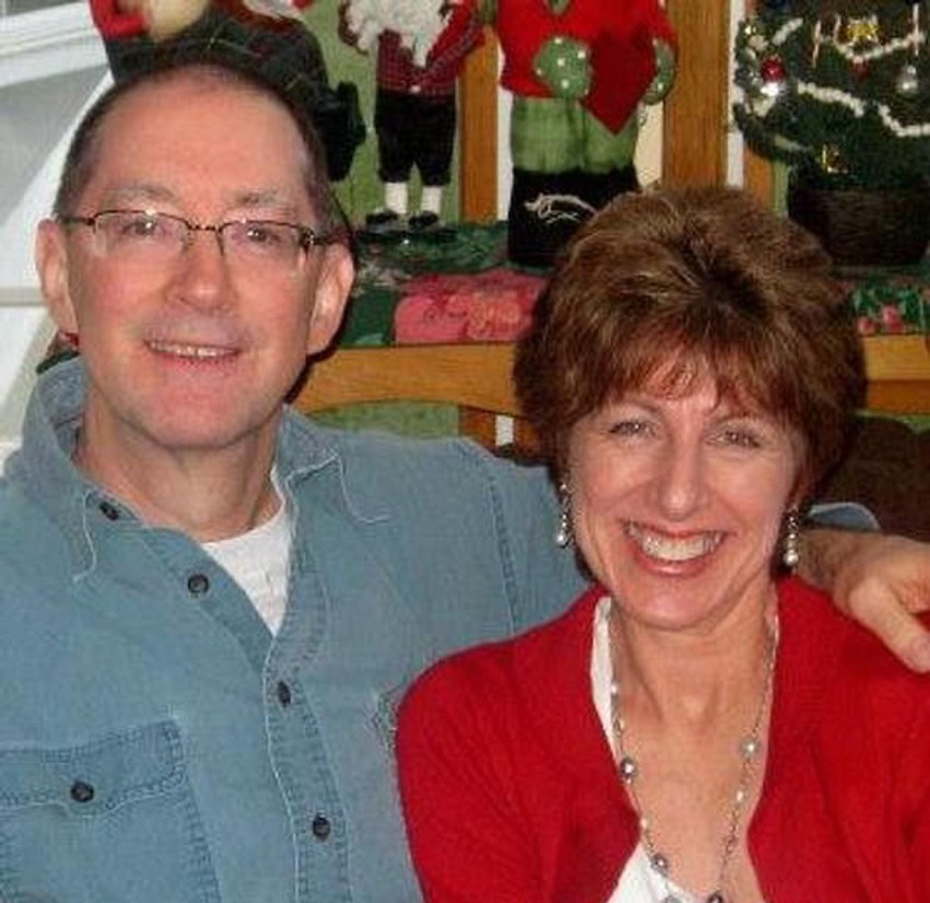 Majkl Mon sa suprugom Denis