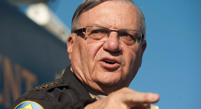 Former Maricopa County Sheriff Joe Arpaio.