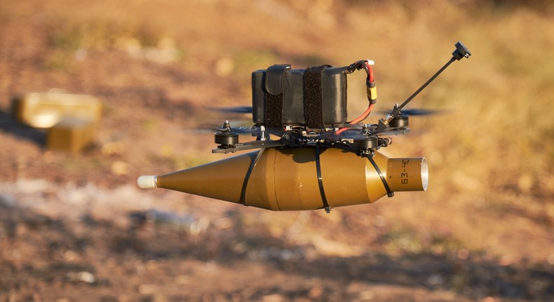 First-person view, or FPV, drones like the one above have dominated the battlefield in Ukraine.Photo by Pierre Crom/Getty Images