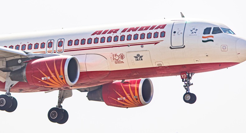 The incident occurred on a November 26 Air India flight from New York to to New Delhi.Nicolas Economou/NurPhoto via Getty Images