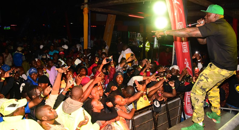 Khaligraph Jones brings Naivasha to standstill during Johnnie Walker party