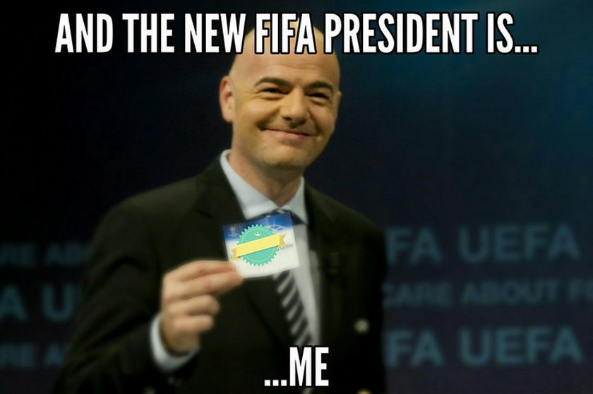 "Łysy z UEFA" został sternikiem FIFA. MEMY