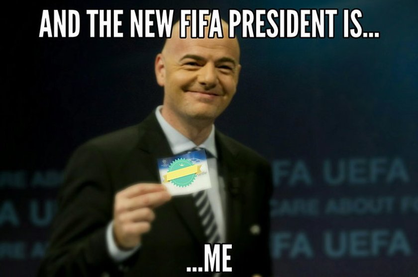 "Łysy z UEFA" został sternikiem FIFA. MEMY