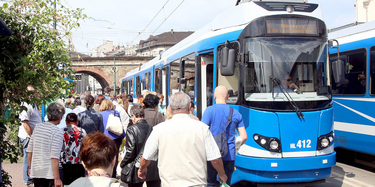 KRAKÓW TRAMWAJ REMONT TOROWISKO ALEJA POKOJU