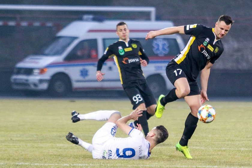 Pilka nozna. Fortuna I liga. GKS Jastrzebie - Odra Opole. 02.03.2019