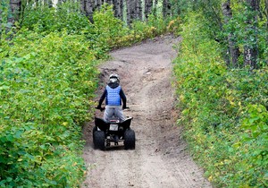Vozač kvada - ilustracija 