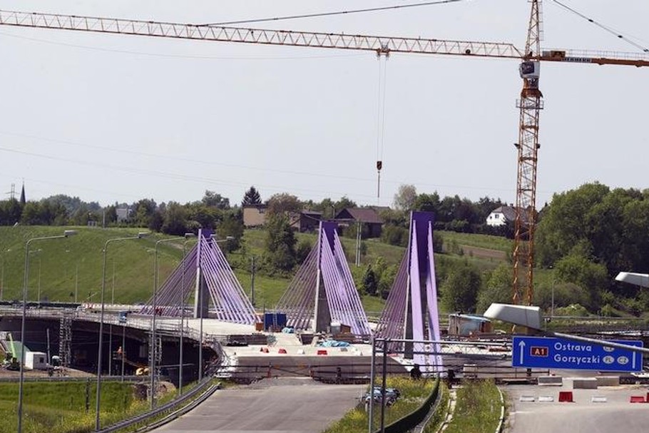 MSZANA AUTOSTRADA A1 WIADUKT most budowa