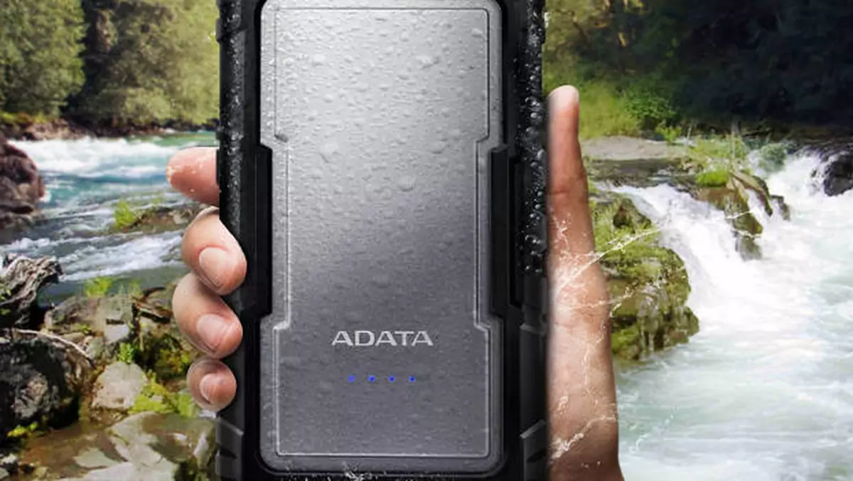 ADATA D16750 - powerbank z ogniwami 16750 mAh w wodoszczelnej obudowie