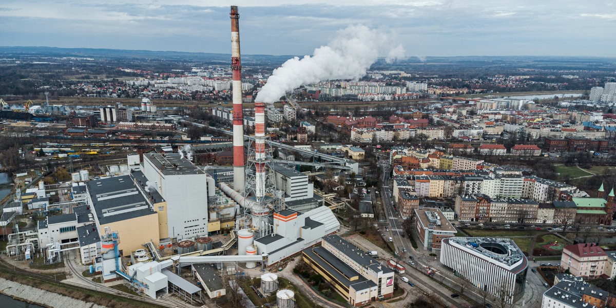 Na zdjęciu Zespol Elektrociepłowni Wrocławskich KOGENERACJA.