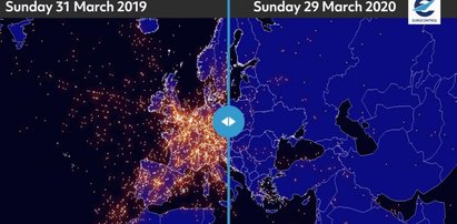 Niezwykły efekt pandemii koronawirusa. Zobacz, jak zmieniło się niebo