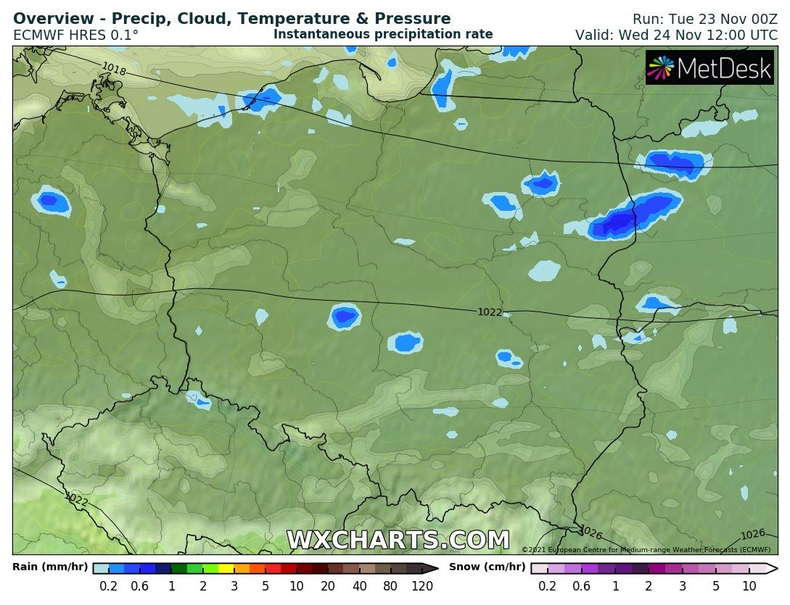 W środę gdzieniegdzie popada, ale będą też chwile ze słońcem