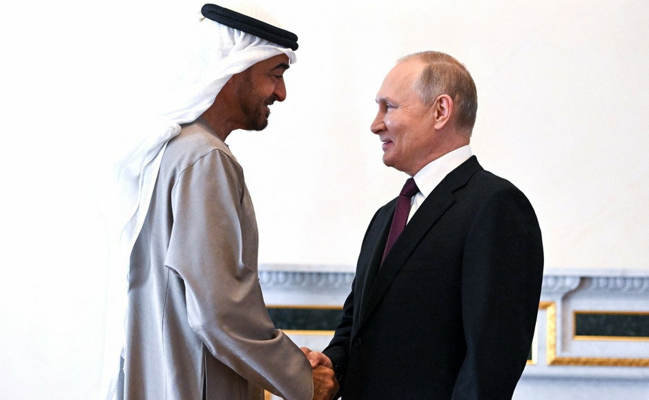 Władimir Putin i Muhammad ibn Zajid Al Nahajjan