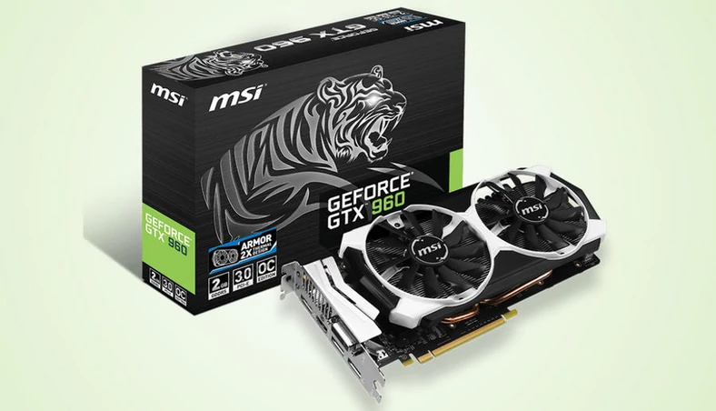 Kartę MSI GTX 960 2GD5T OC można nabyć w dość atrakcyjnych cenach, a dodatkowo świetnie komponuje się z innymi czarnymi elementami komputera