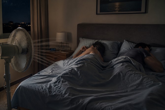 Ventilator u spavaćoj sobi