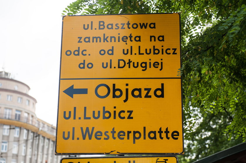 Utrudnienia na Basztowej