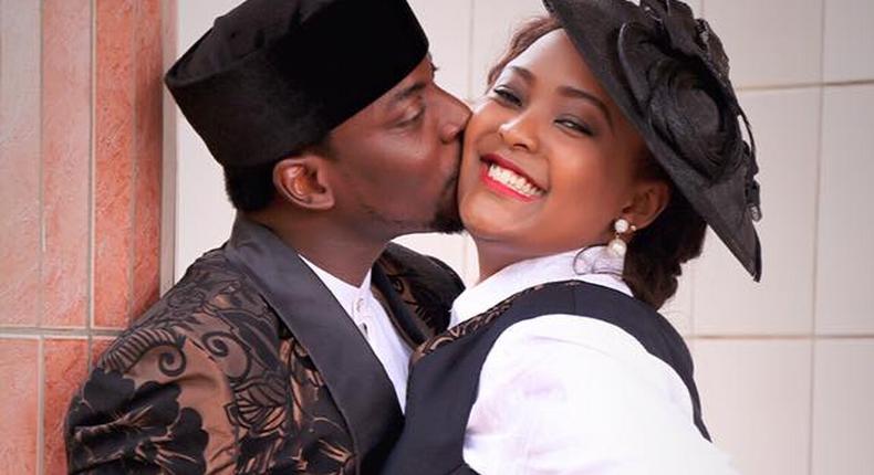 John Njamah's first wedding anniversary with lovely photos from their wedding