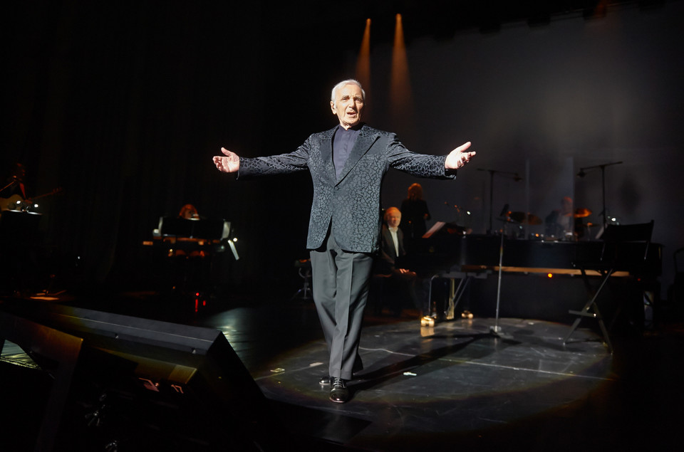 Charles Aznavour na koncercie w Polsce (Sala Kongresowa, Warszawa)