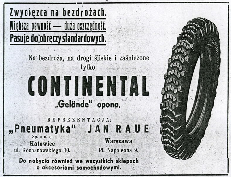 Continental: te opony znamy od 100 lat