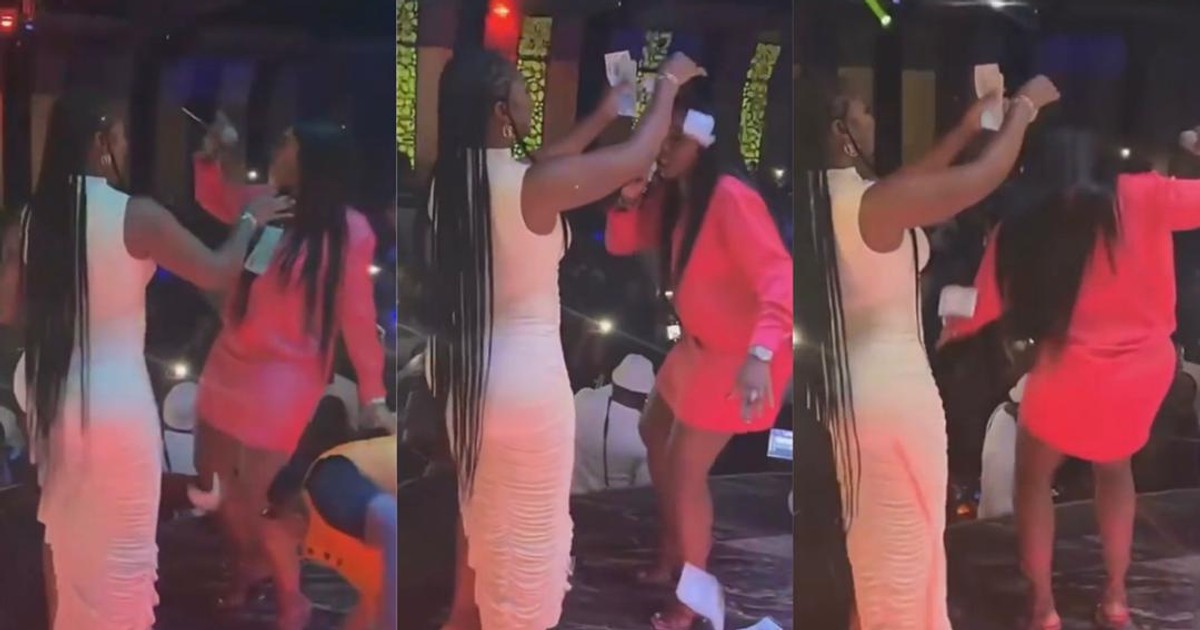 Tiwa Savage changes song lyrics as  Salma Mumin rains dollars on her in Istanbul club