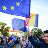 Proevropski protest u Bukureštu, Rumunija, 9. maja